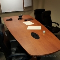 Maple 12' Tapered Board Room Table with Connectivity